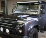 SUPORTES PARA BARRA LED 52" RETA LAND ROVER DEFENDER