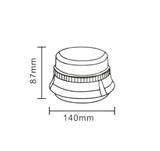 FAROL LED GIRÁTORIO/PISCANTE COM BASE MAGNÉTICA 7 FUNÇÕES APROVADO R65/R10 12/24V