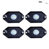 KIT 4 LUZES LED IP68 À PROVA DE ROCHAS
