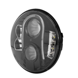 FAROL LED NEGRO 7" HOMOLOGADO ECE R10 R112 R7