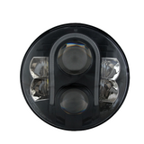 FAROL LED NEGRO 7" HOMOLOGADO ECE R10 R112 R7