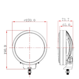 FAROL LED LONGO ALCANCE  7"