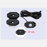 KIT 4 LUZES LED IP68 À PROVA DE ROCHAS