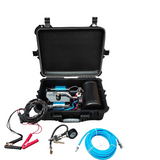 COMPRESSOR DE AR COM MOTOR DUPLO 12V 135L/MIN COM CALDEIRA