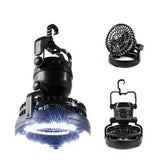 VENTILADOR E LUZ LED 2 EM 1, IDEAL PARA TOLDOS E TENDAS