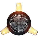 VENTILADOR E LUZ LED 2 EM 1 ALIMENTADOS POR PAINEL SOLAR, IDEAL PARA ACAMPAR