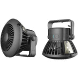 VENTILADOR E LUZ LED 2 EM 1 ALIMENTADOS POR PAINEL SOLAR, IDEAL PARA ACAMPAR