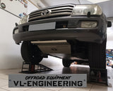 PROTEÇÃO LAND CRUISER HDJ 100 (8mm) RADIADOR + CAIXA+ MOTOR