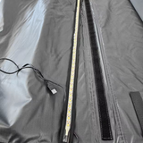 TOLDO TRASEIRO COM LUZ LED 1,4M DE LARGURA X 2M ABERTO OFFROAD CINZA