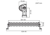 BARRA LED CREE 120W RETA 22" LONGO ALCANCE HOMOLOGADA HR 10