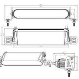 BARRA LED 30W LONGO ALCANCE HOMOLOGADA HR 20