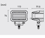 FAROL DE  LED 30W LEDS OSRAM LONGO ALCANCE HOMOLOGADO HR 7.5 + LUZ DE POSIÇÃO