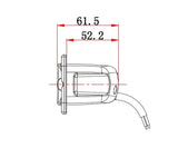 FAROL EMBUTIDO 15W LED OSRAM HOMOLOGADO ECE R23 MARCHA ATRÁS 3"