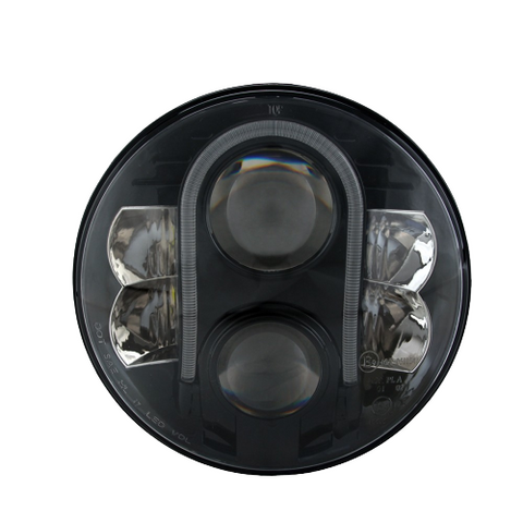 Farol LED cromado de 7” aprovado pela ECE R10 R112 R7
