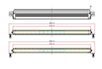 BARRA LED 90W LEDS OSRAM LONGO ALCANCE HOMOLOGADA HR 37.5 EXTRAFINA DE 22"