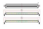 Barra LED 90W LEDS OSRAM Largo Alcance Homologada HR 37.5 Extrafina de 22"