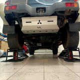 PROTEÇÃO PAJERO ABAS LARGAS CURTO (8mm e 6mm)  RADIADOR + CAIXA + MOTOR + DEPÓSITO