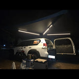 TOLDO LATERAL OVERLAND 270º PREMIUM C/ LUZ LED (2.5m) CINZA