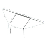TOLDO LATERAL 180º OVERLAND PREMIUM C/ LUZ LED (2.5m) CINZA